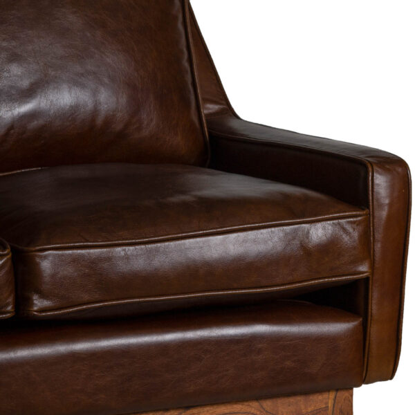 Martin Brown Leather 2 Seater Sofa