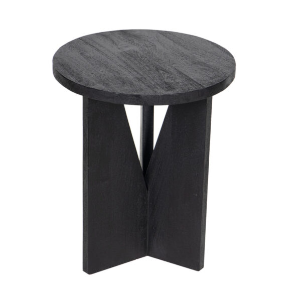 Martina Mango Wood Round Side Table Large