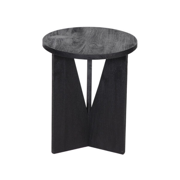 Martina Mango Wood Round Side Table Small