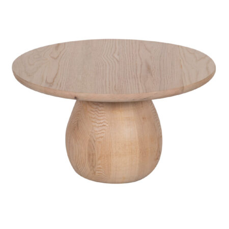 Megan Oak Wood Round Coffee Table