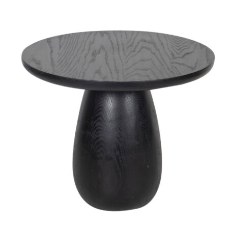 Megan Oak Wood Round Side Table