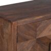 Memnes Mango Wood Parquet 2 Door Cabinet