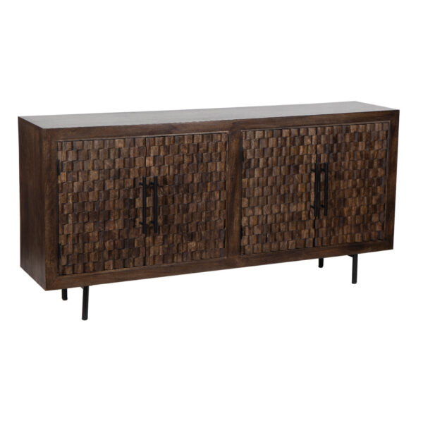 Merida Mango Wood 4 Door Sideboard