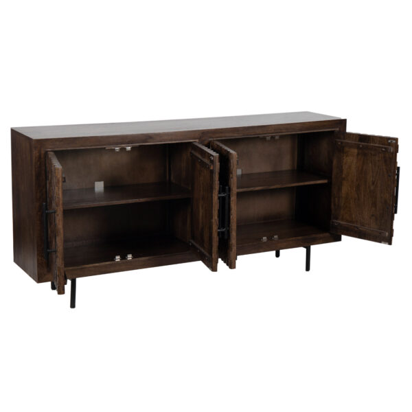 Merida Mango Wood 4 Door Sideboard