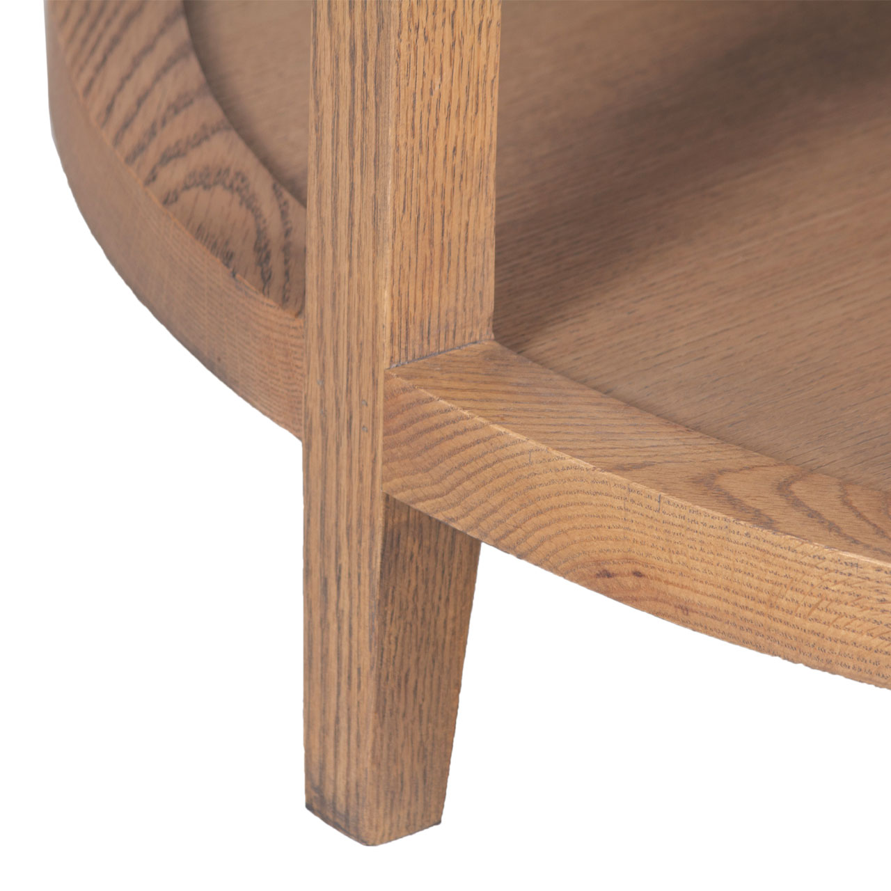 Mersing Oak Wood Round Coffee Table