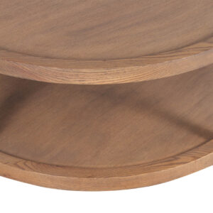 Mersing Oak Wood Round Coffee Table