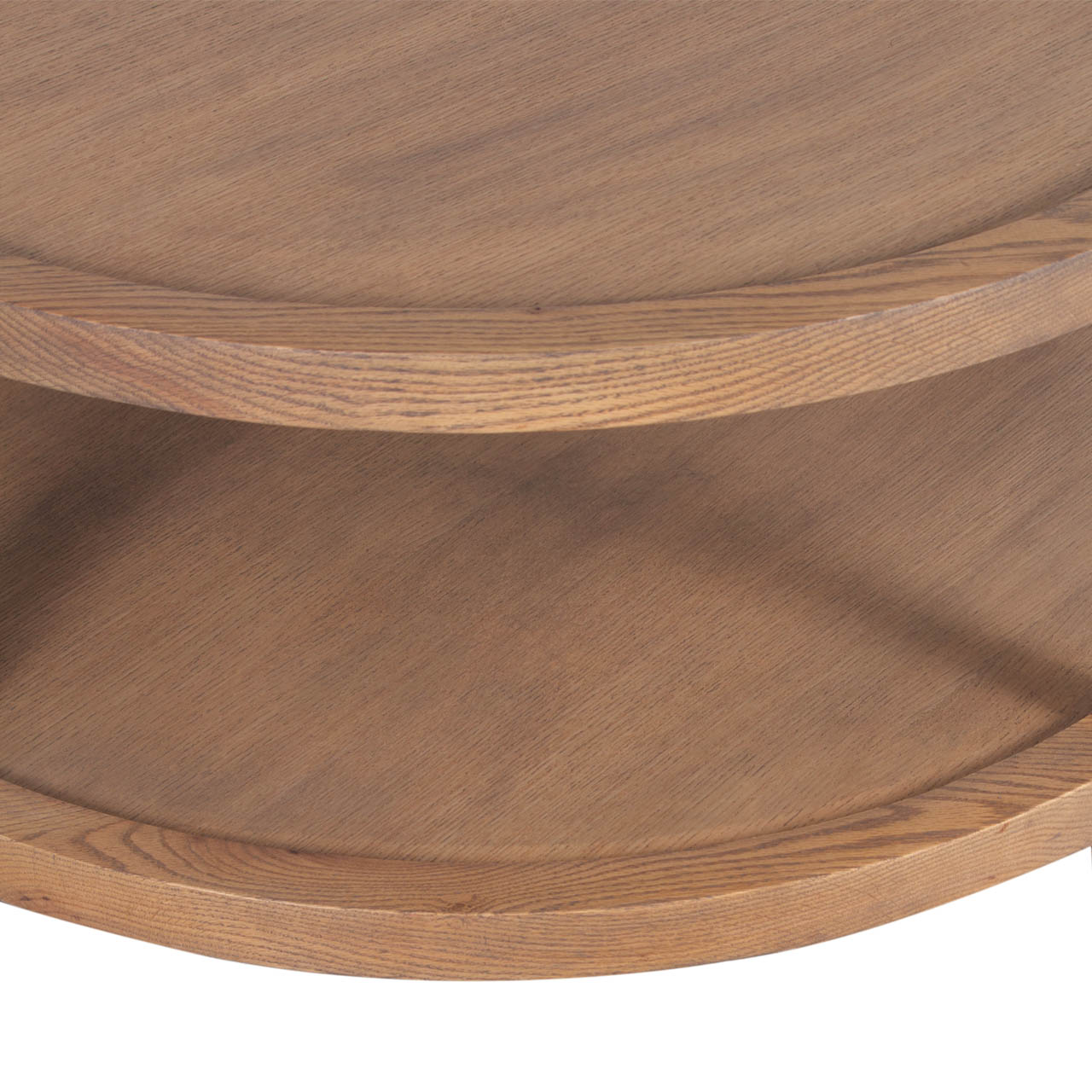 Mersing Oak Wood Round Coffee Table