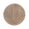 Mersing Oak Wood Round Side Table