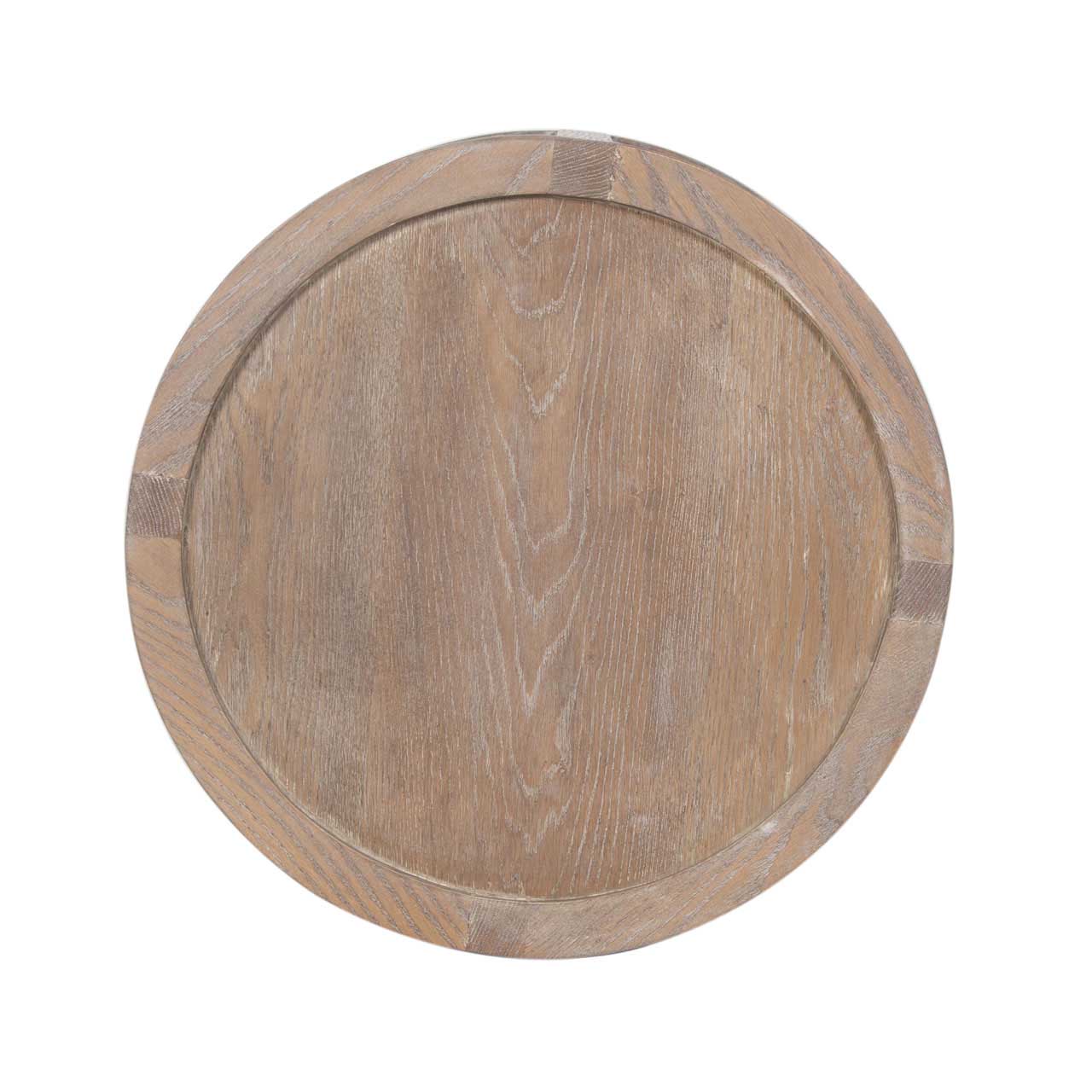 Mersing Oak Wood Round Side Table