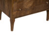 Miha Mango Wood 2 Drawer Night Stand