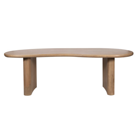 Milo Mango Wood Dining Table Organic Shape Wood Top