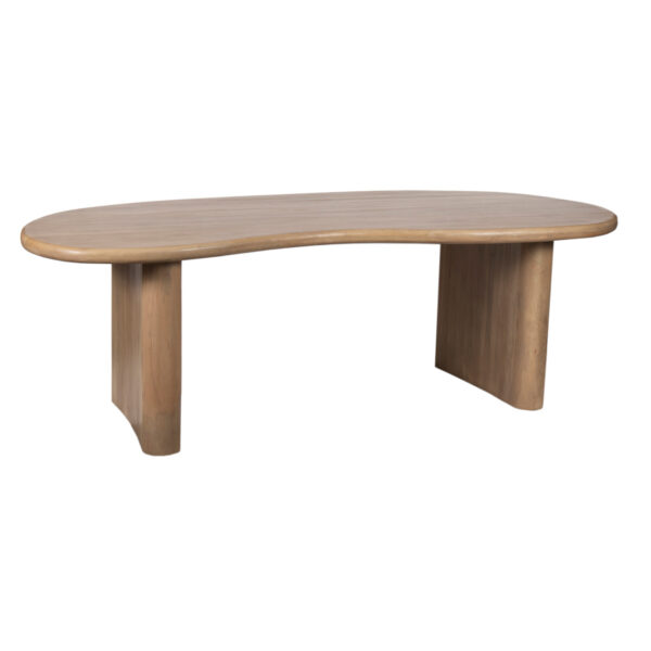 Milo Mango Wood Dining Table Organic Shape Wood Top