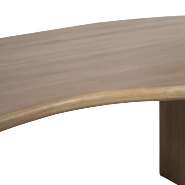 Milo Mango Wood Dining Table Organic Shape Wood Top