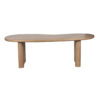 Milo Mango Wood Dining Table Organic Shape Wood Top