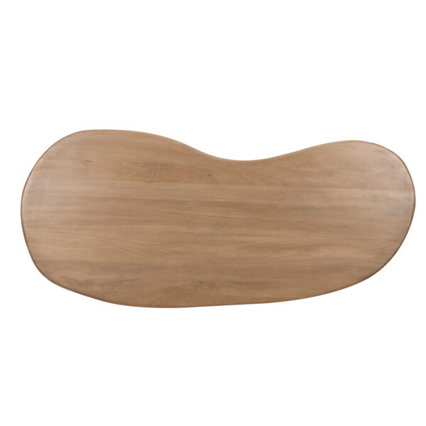 Milo Mango Wood Dining Table Organic Shape Wood Top