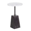 Moncton Marble Top Mango Wood Base Martini Table