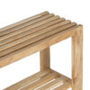 Montana Acacia Bench With Slats Shelf