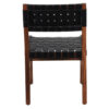 Montauk Acacia Wood Leather Dining Chair