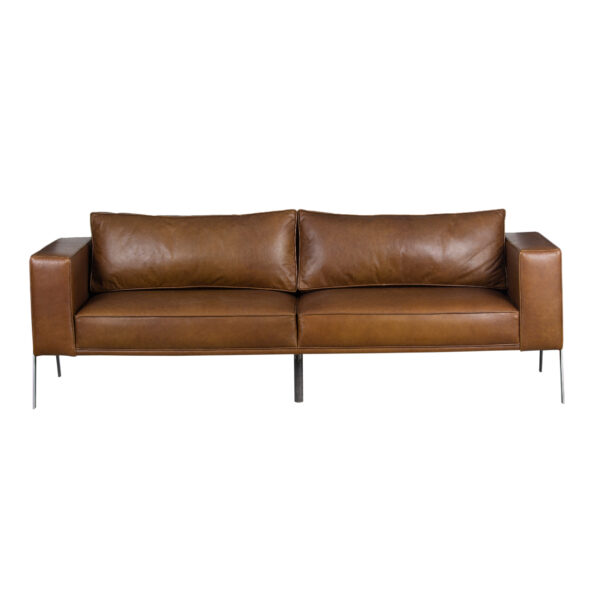 Montbel Marcata Buff Leather Sofa