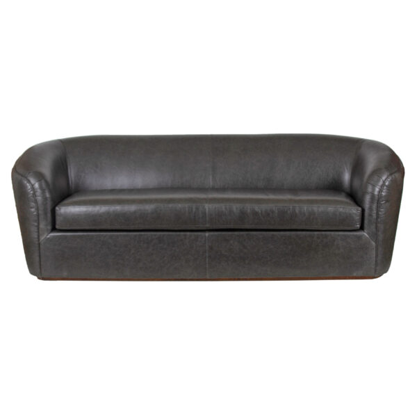 Morgan Cow Laguna Granite Leather Sofa