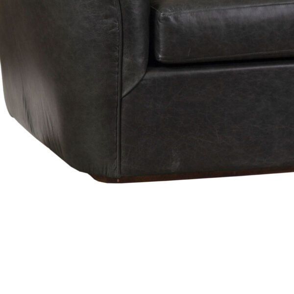 Morgan Cow Laguna Granite Leather Sofa