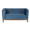 Nero Cosmos Spruce Velvet Love Seat Sofa