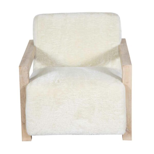 Nicolla Mango Wood Fabric Arm Chair