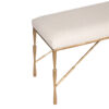 Orleans Metal Base Fabirc Upholstered Bench