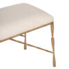 Orleans Metal Base Fabirc Upholstered Bench