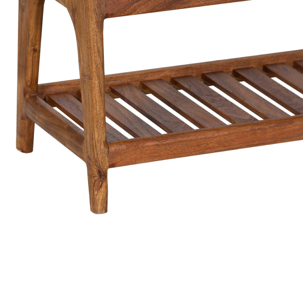 Palam Acacia Wood With LAV Fabric Upholstery Seat Bench