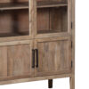 Pattie Mango Wood Glass 2 Door Cabinet