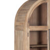 Pattie Mango Wood Glass 2 Door Cabinet
