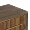 Paylor Mango Wood Metal Legs 2 Drawer Night Stand