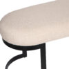 Percy Metal Legs With Fabric Upholstred Bench