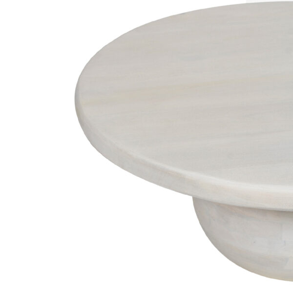 Pismo Mango Wood Round Coffee Table