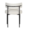 Portia Metal Chair Uphostered Dining Chair