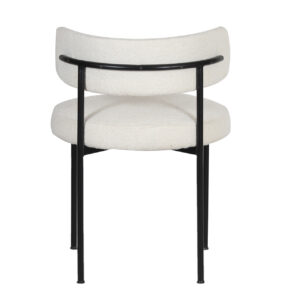 Portia Metal Chair Uphostered Dining Chair
