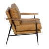 Pose Metal Leather Accent Chair