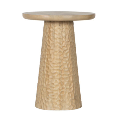 Prague Mango Wood Round Side Table