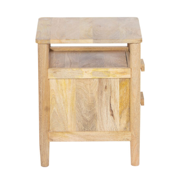 Raunak Mango Wood 2 Drawer Bedside Table