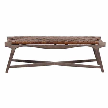 Reese Strip Acacia Wood Entryway Bench