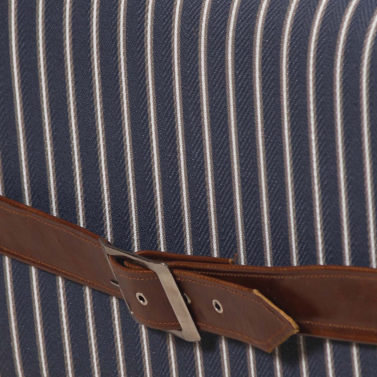 Rhys Mango Wood Printed Fabric 1 Seater Sofa