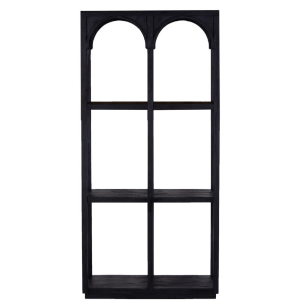 Roxy Mango Wood Black Bookcase