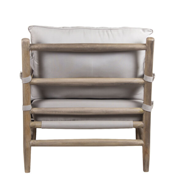 Safari Sofa Mango Wood With Sunbrella 1 Seater Sofa