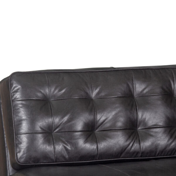 Salvador Black Buff Leather Sofa