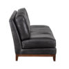 Salvador Black Buff Leather Sofa