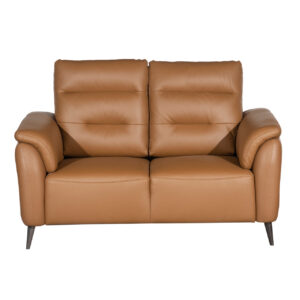 Santino Leather Luxe Loveseat – Tan