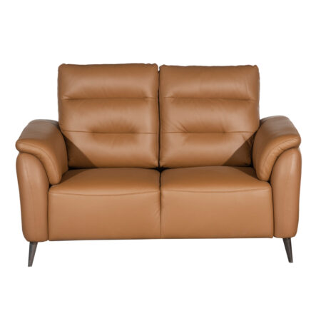 Santino Leather Luxe Loveseat – Tan