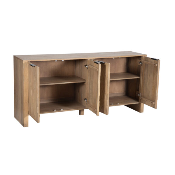 Shika Mango Wood 4 Door Sideboard