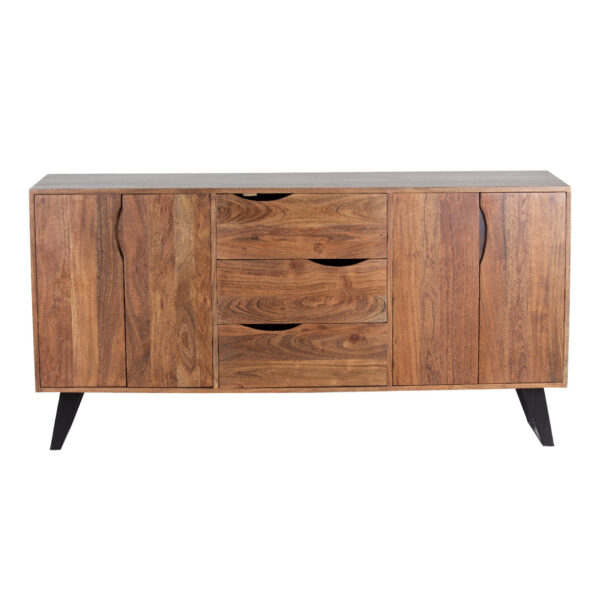 Shinola Acacia Wood Metal Legs Sideboard